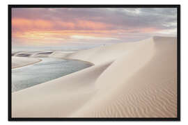 Gerahmter Kunstdruck Lencois Maranhenses