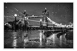 Plakat  Tower Bridge Tears London - Alex Saberi