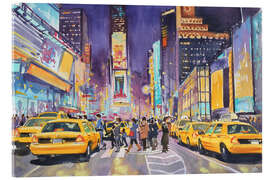 Akrylbilde  Times Square at night - Paul Simmons