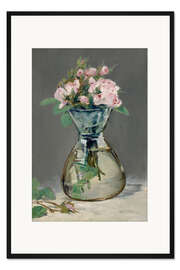 Gerahmter Kunstdruck Rosen in einer Vase