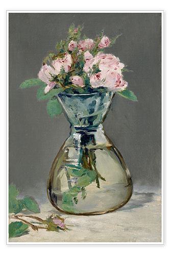 Poster Rosen in einer Vase
