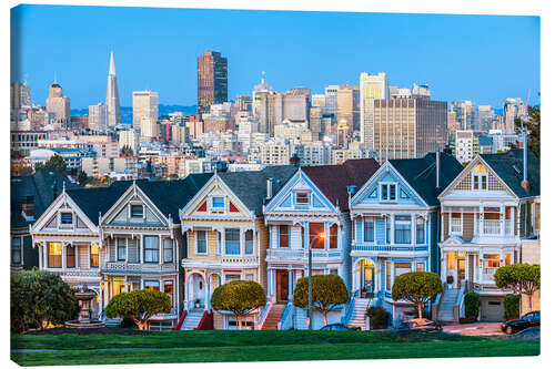 Canvas print Painted Ladies, San Francisco