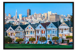 Gerahmter Kunstdruck Painted Ladies, San Francisco