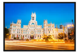 Gerahmter Kunstdruck Plaza de la Cibeles in Madrid