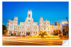 Selvklebende plakat Plaza de la Cibeles in Madrid