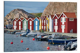 Magnettafel Fischerhütten in Smogen, Schweden