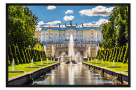Gerahmter Kunstdruck Schloss Peterhof, St. Petersburg