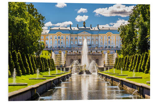 Tableau en PVC Palais de Peterhof à Saint-Pétersbourg