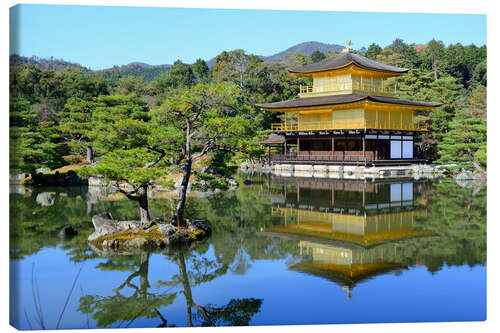 Canvastavla Kinkakuji Temple (Golden Pavilion)