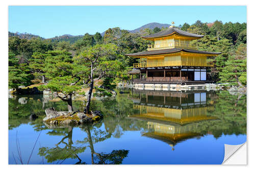 Adesivo murale Kinkakuji Temple (Golden Pavilion)