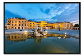 Gerahmter Kunstdruck Schloss Schönbrunn, Wien