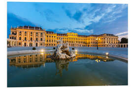 Print på skumplade Schönbrunn Slot, Wien