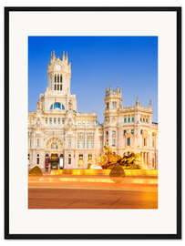 Gerahmter Kunstdruck Plaza de la Cibeles