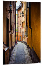 Foam board print Alley in Stockholm