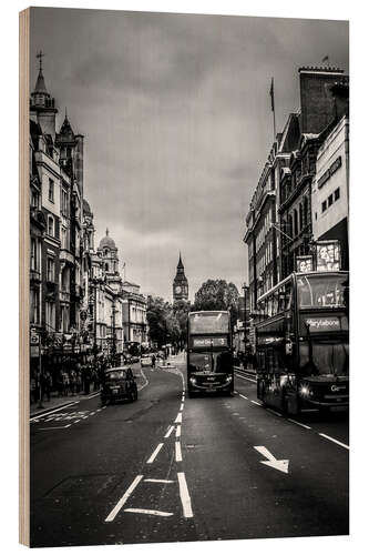 Quadro de madeira Autocarro para Oxford Circus