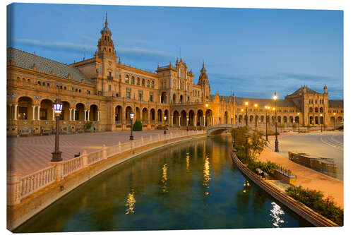 Canvastavla Plaza de España in Seville