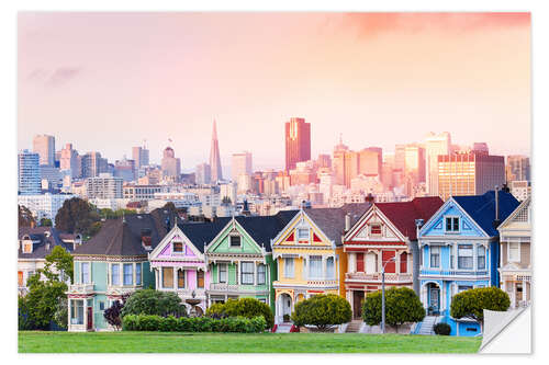 Sisustustarra Painted Ladies in the evening