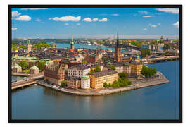 Gerahmter Kunstdruck Stockholmer Altstadt
