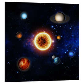 Magnettafel Unsere Sonne und Planeten