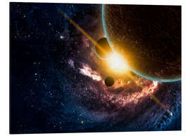 Magnettafel Planeten im Weltraum