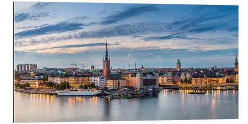 Gallery print Stockholm evening panorama