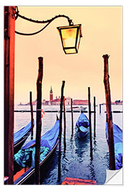 Wall sticker San Giorgio maggiore with gondolas