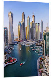 PVC print Dubai Marina from above