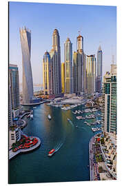 Magnettafel Dubai Marina von oben