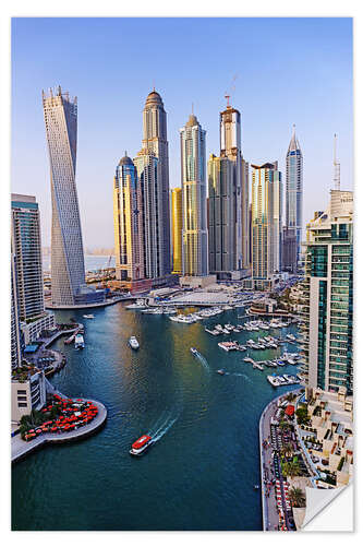 Wall sticker Dubai Marina from above