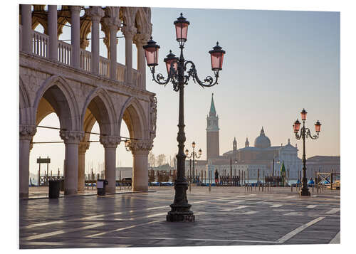 Foam board print Doge palace and San Giorgio Maggiore