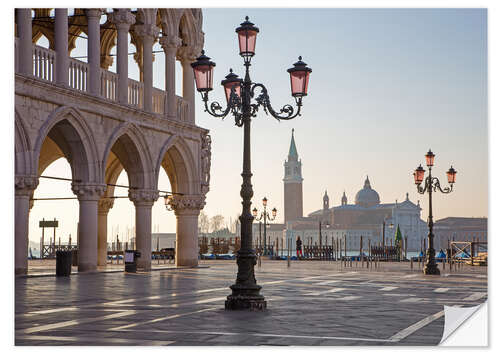 Wall sticker Doge palace and San Giorgio Maggiore