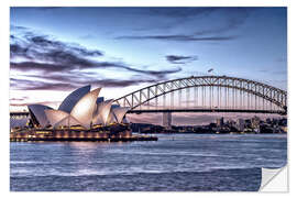 Wandsticker Oper und Brücke, Sydney