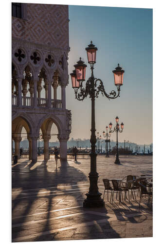 Foam board print St. Mark's Square in the morning