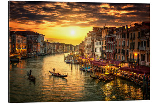 Galleriprint Grand Canal at sunset