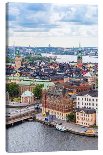 Canvas print Roofs of Stockholm