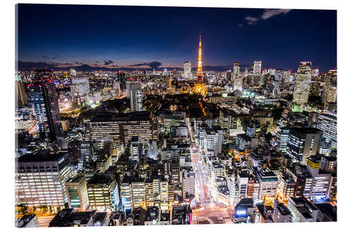 Akrylglastavla Tokyo by night