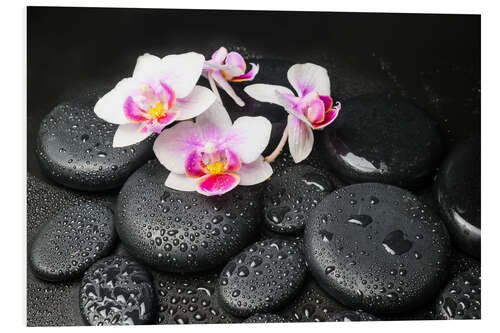 Foam board print Spa Still Life with Orchid