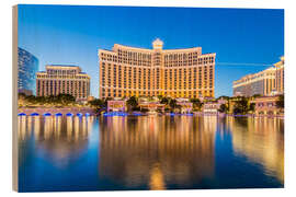 Holzbild Bellagio Casino, Las Vegas