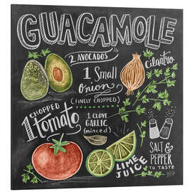 Magnettafel Guacamole Rezept (englisch)