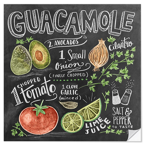 Autocolante decorativo Guacamole (inglês)