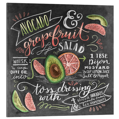 Galleriprint Avocado Grapefruit Salad