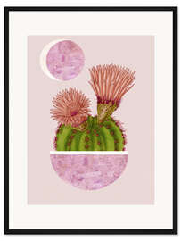 Gerahmter Kunstdruck Sommer Kaktus