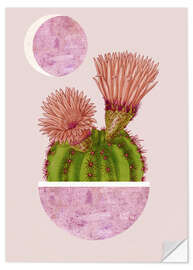 Wall sticker summer cactus