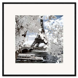 Framed art print Infrared Shipping in Paris