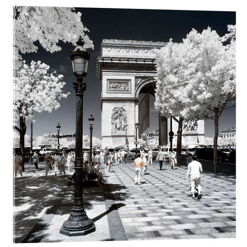 Quadro em acrílico Infravermelho - Champs-Elysées Paris