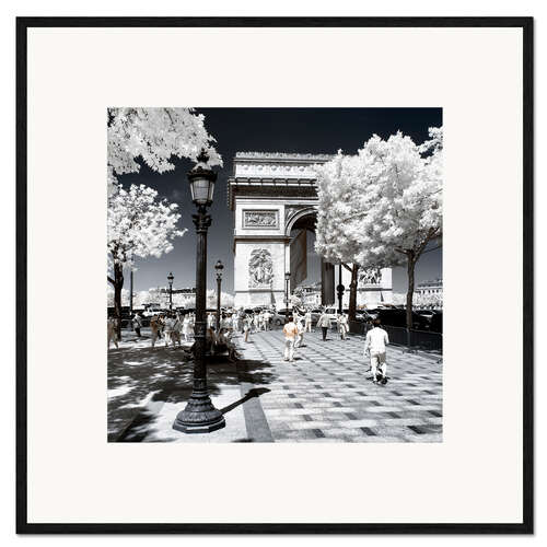 Kehystetty taidepainatus Infrared - Champs-Elysées Paris
