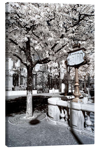 Tableau sur toile Un autre regard, le métro parisien
