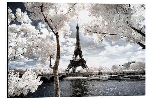 Aluminium print Infrared - Paris Eiffel Tower