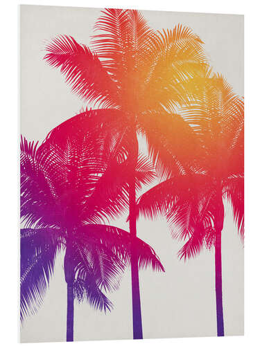 PVC print palm tree colours