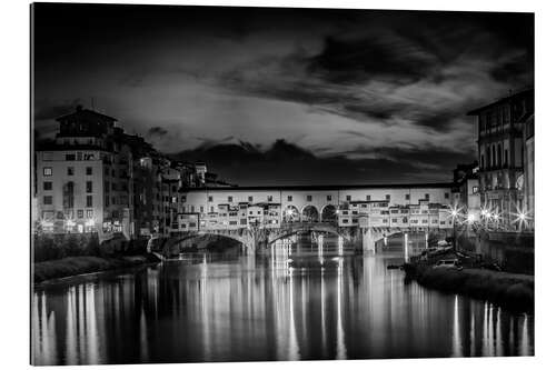 Gallery print FLORENCE Ponte Vecchio at Sunset